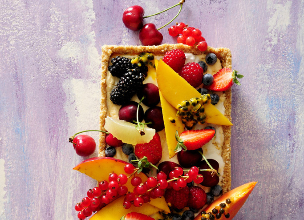 Lodowa tarta egzotyczna