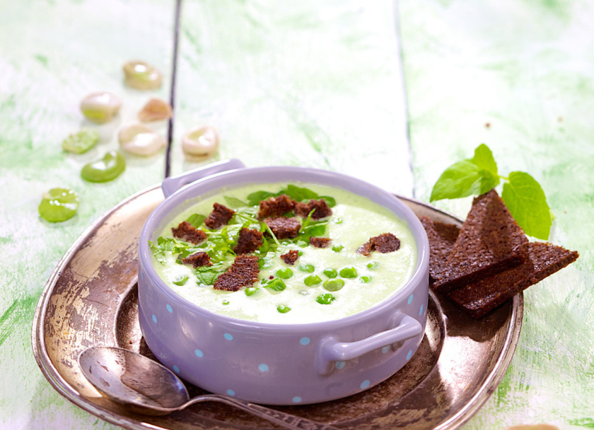 Zupa miks z bobu i groszku