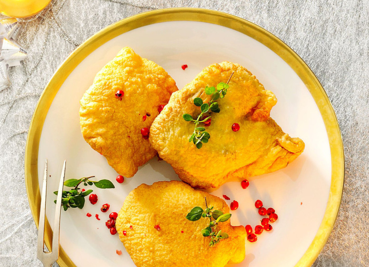 Złociste borowiki w cieście