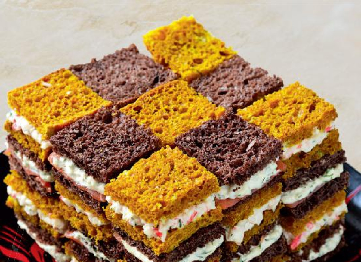 Kanapki - morski sześcian