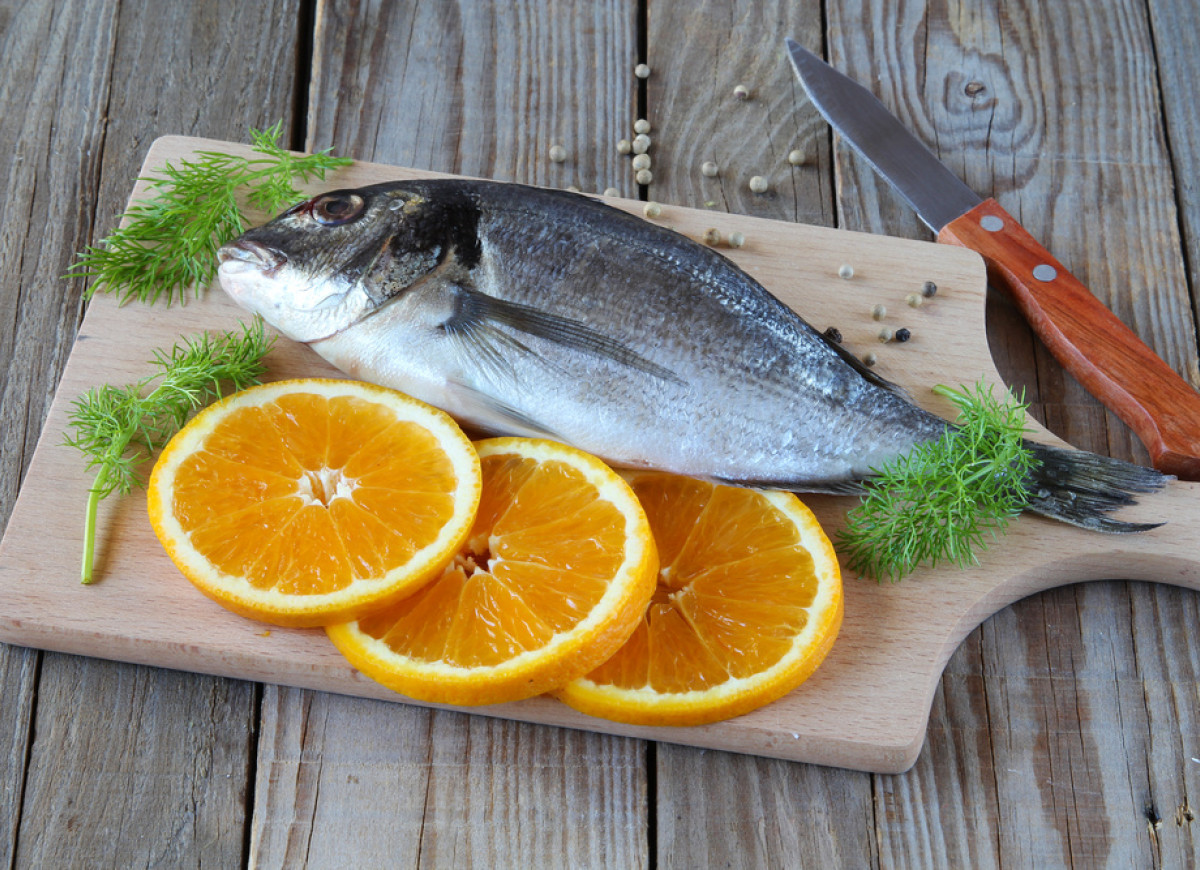 Karp zapiekany w pomarańczach