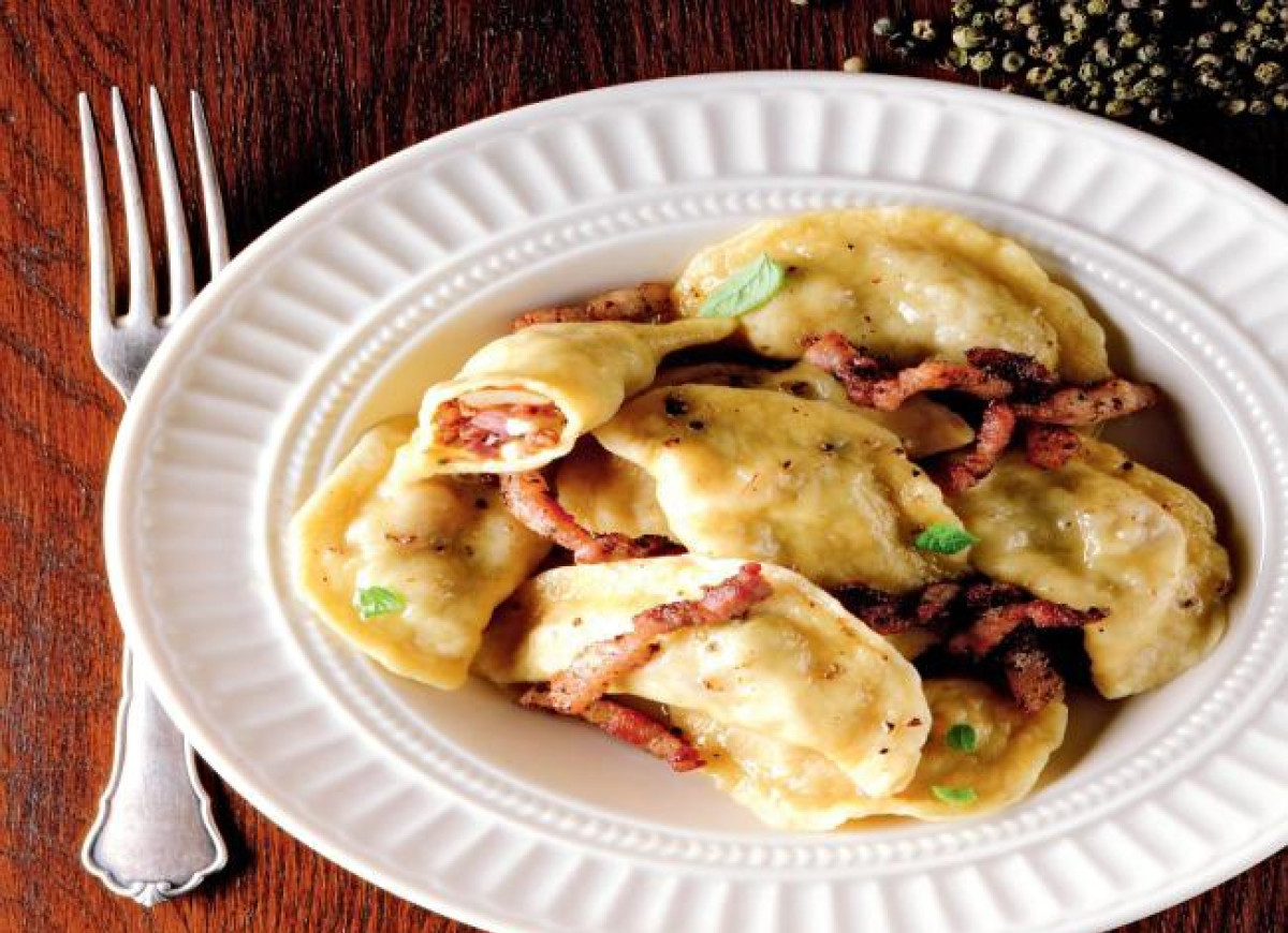 Pierogi mazurskie z kaszą czyli dzyndzałki z hreczką