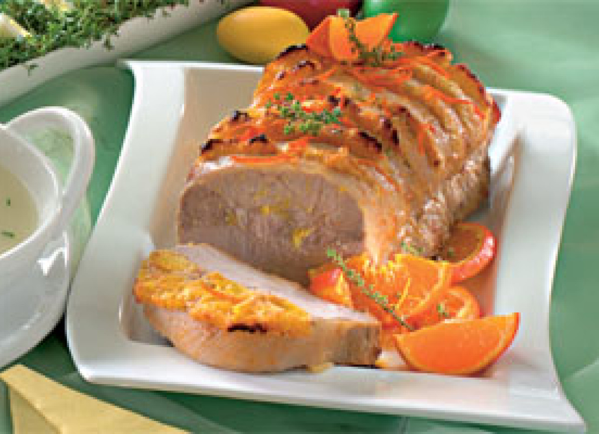 Schab w pomarańczach