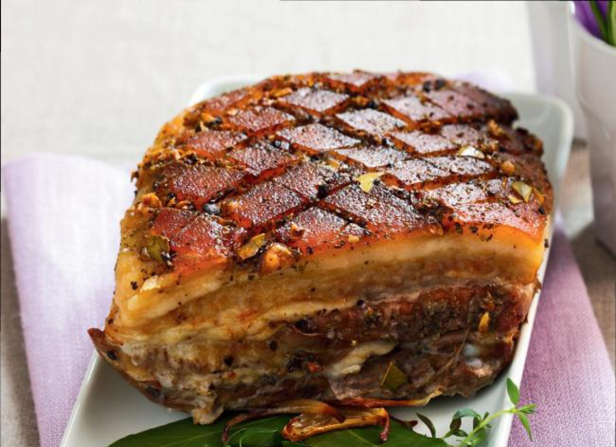 Kremowy boczek długo pieczony