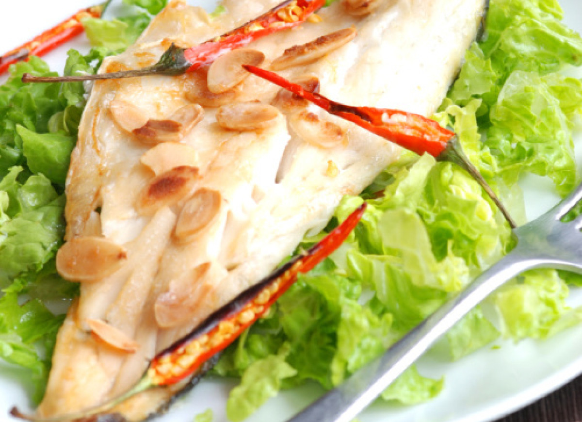 Karp pieczony w migdałach