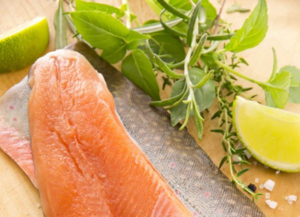 Łosoś z mozzarellą