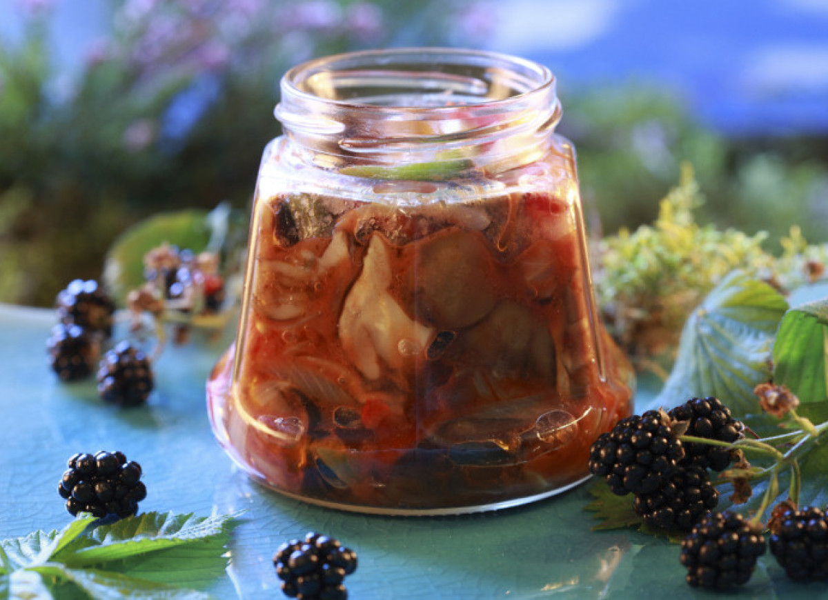 Zimowa sałatka grzybowa