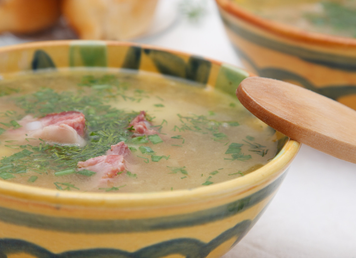 Zupa kolorowa z boczkiem