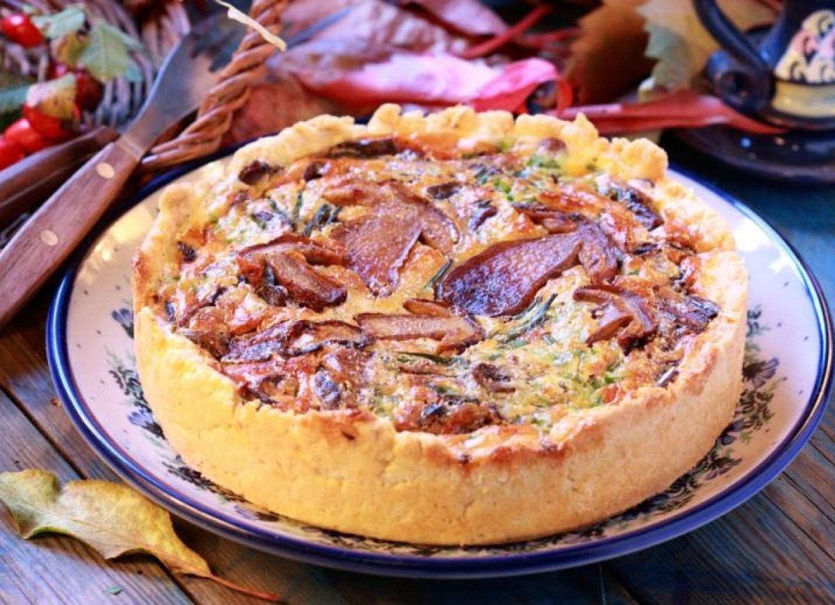 Zapiekanka z borowikami i podgrzybkami