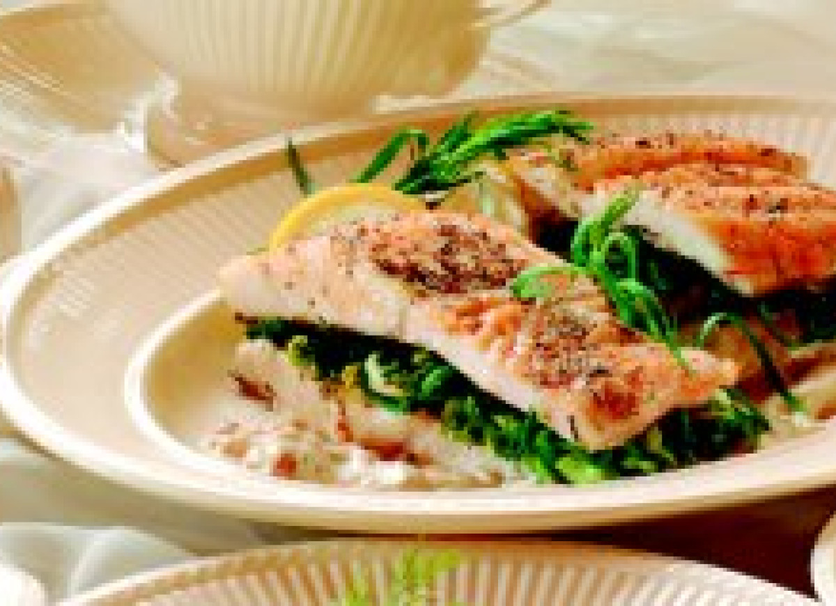 Sandacz zapiekany z parmezanem