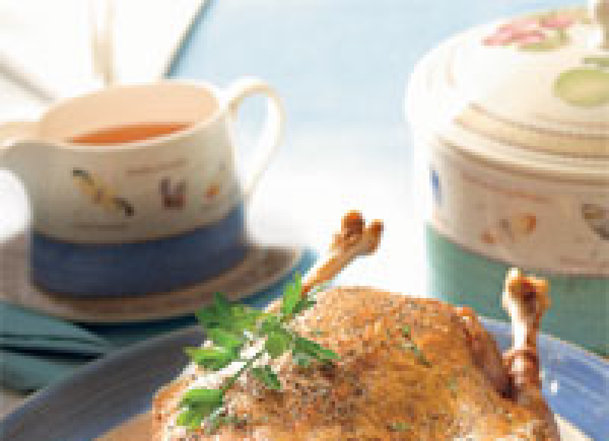 Gęś z gryczanym nadzieniem