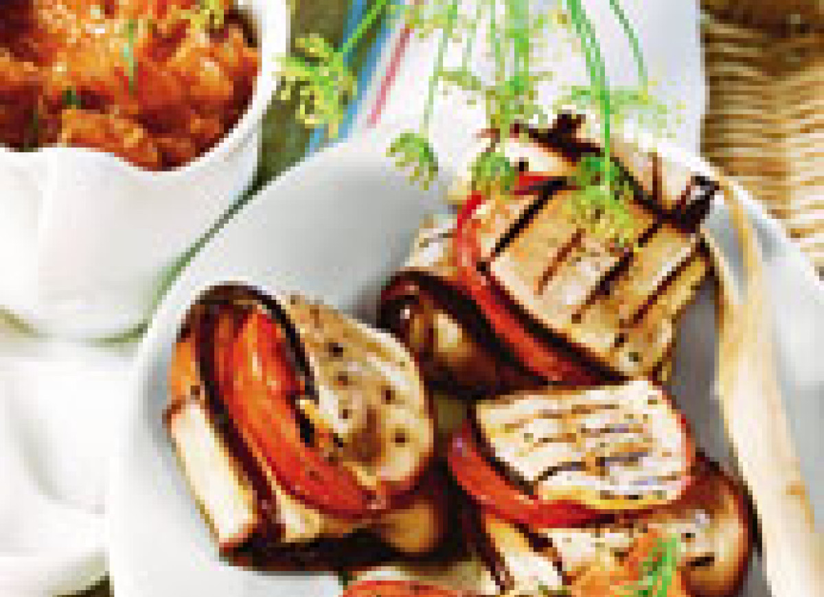 Paczuszki z bakłażana