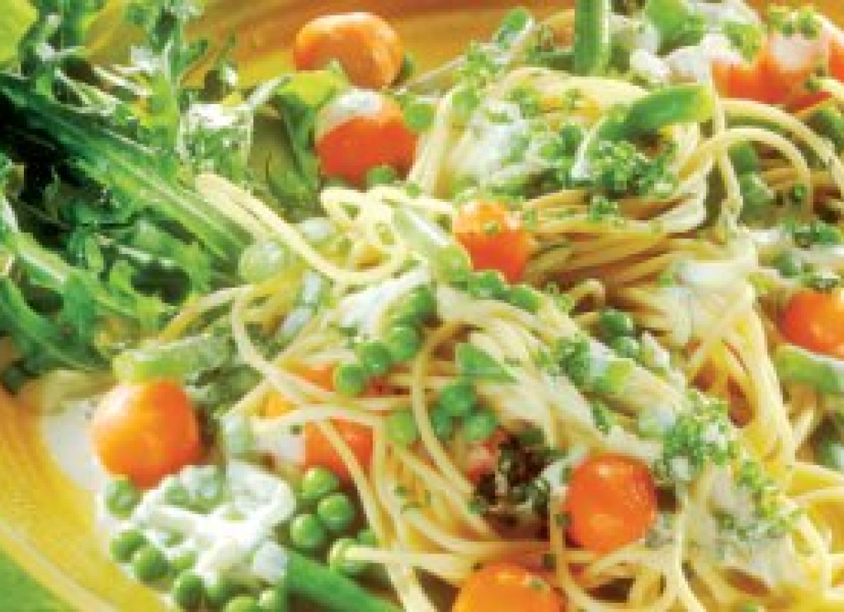 Spaghetti z warzywami