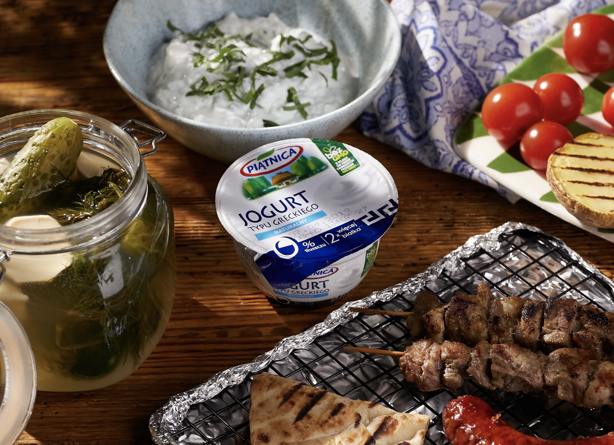 Tzatziki z ogórków małosolnych