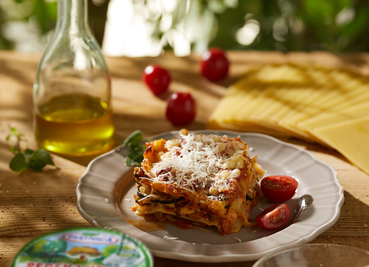 Lasagne z Serkiem Wiejskim zamiast beszamelu