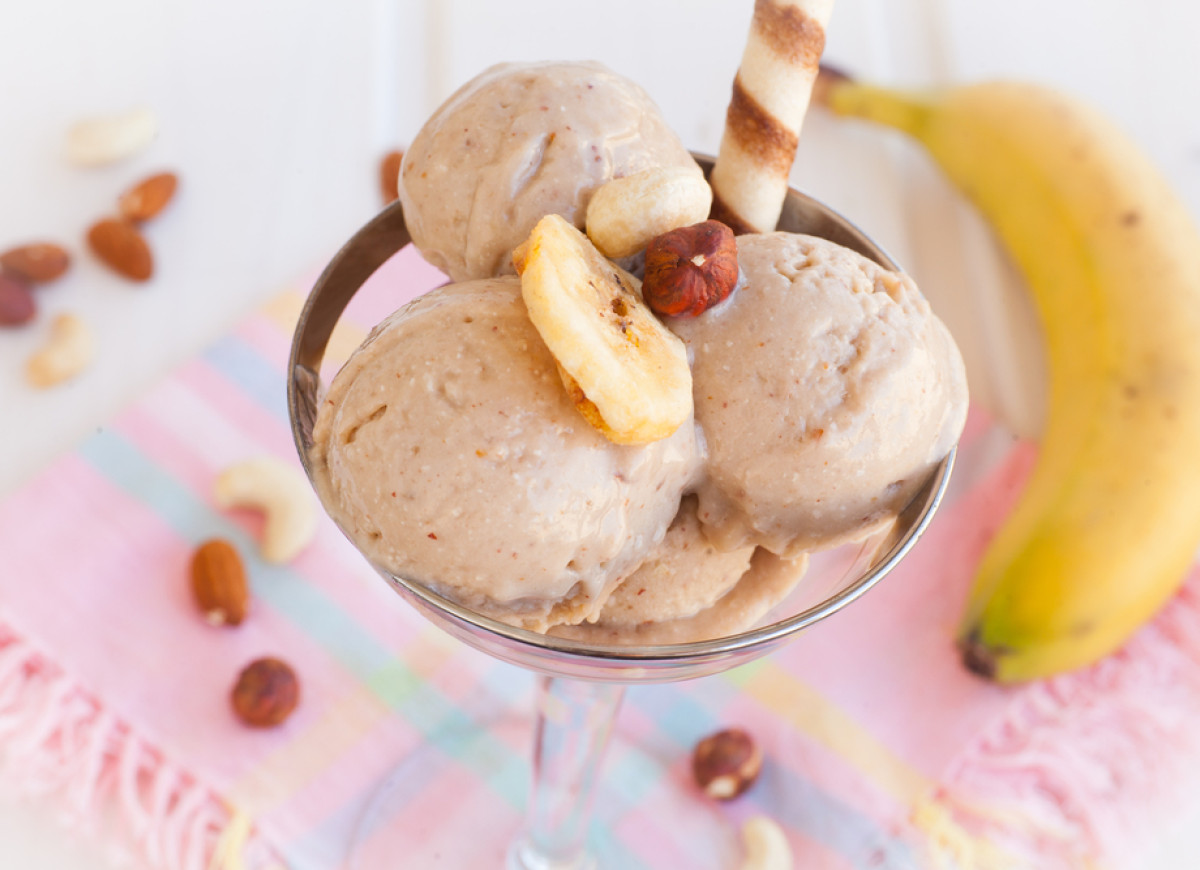 Dietetyczne lody bananowe