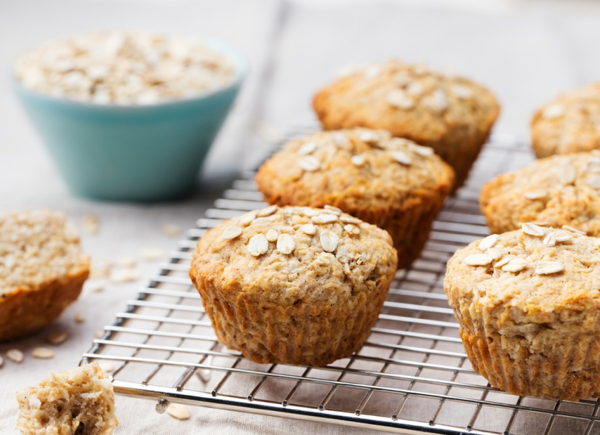 Owsiane muffiny bez mąki - idealna propozycja na śniadanie!