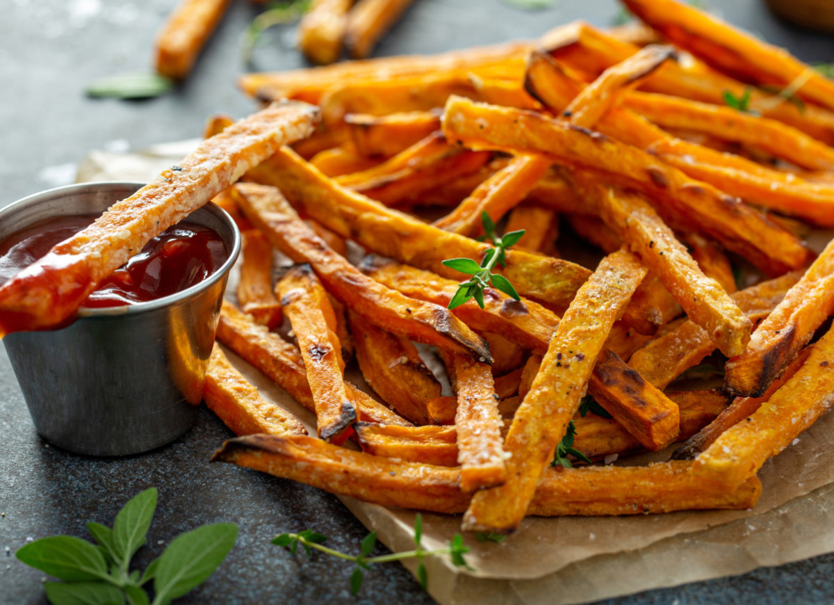 frytki z batatów