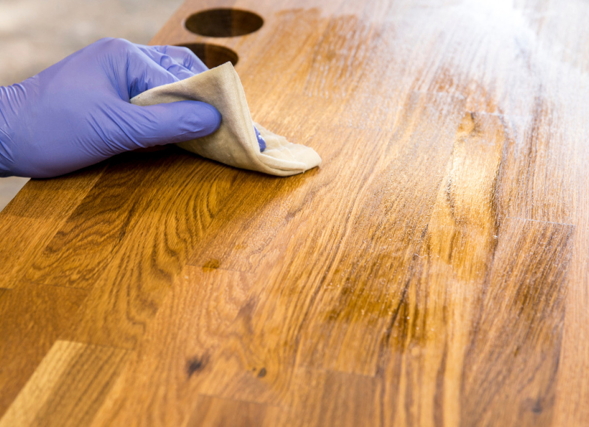 Olejowanie blatu kuchennego