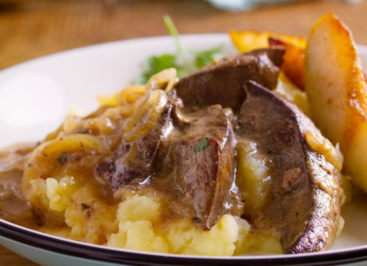 wątróbka z gruszką