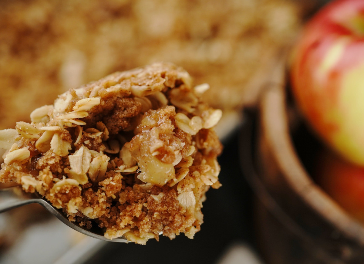 jabłka pod płatkami