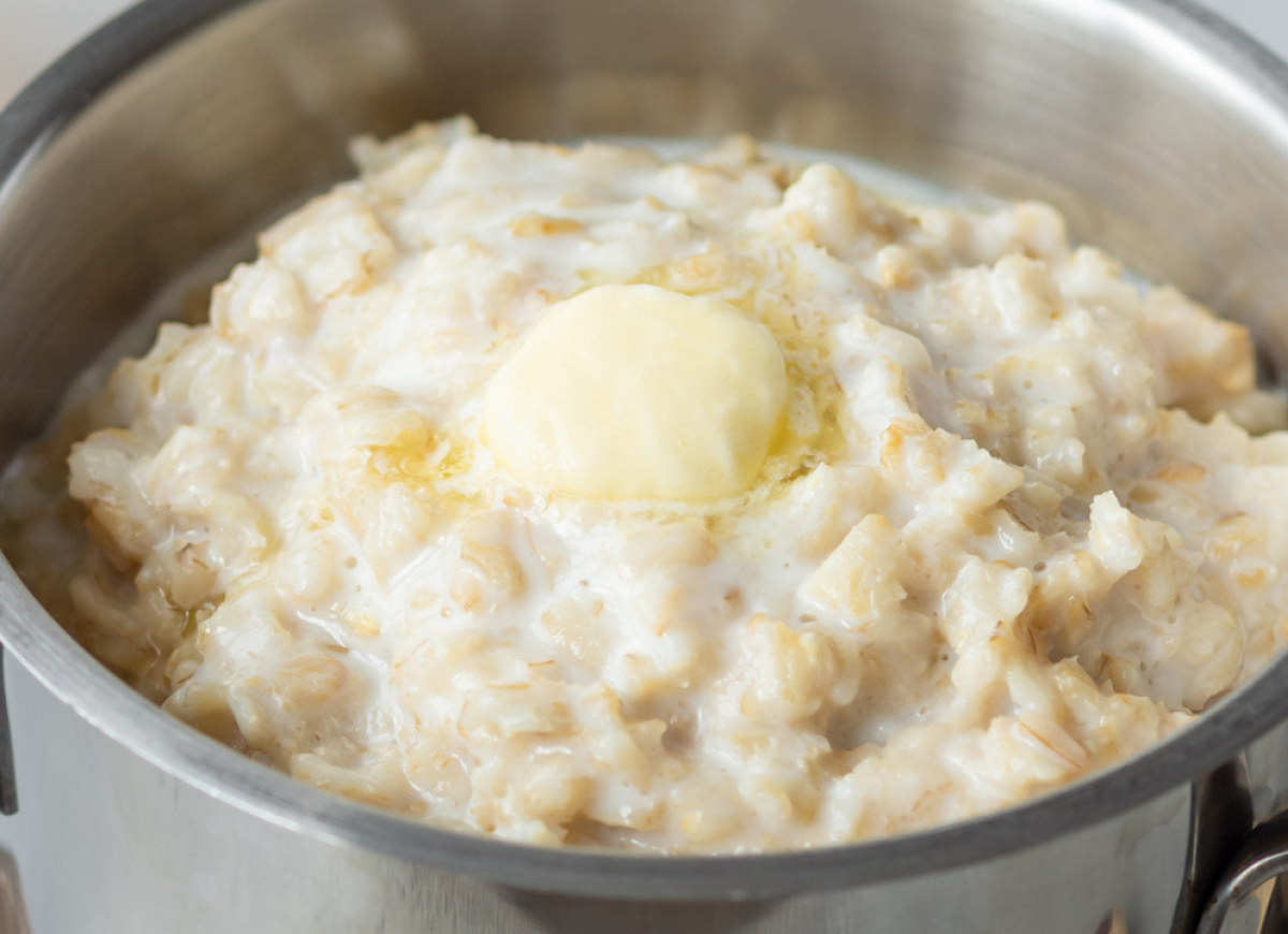 Owsianka z mlekiem skondensowanym