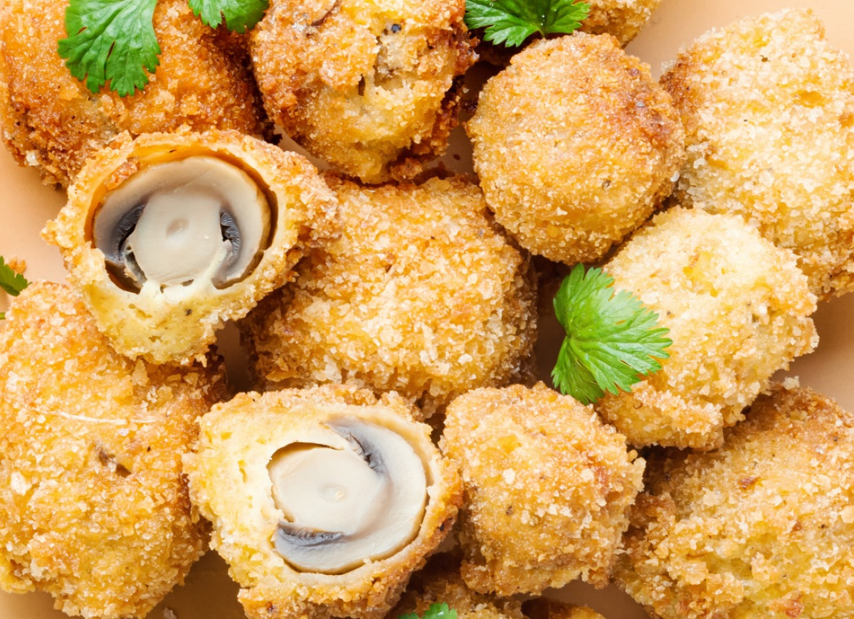 pieczarki panierowane