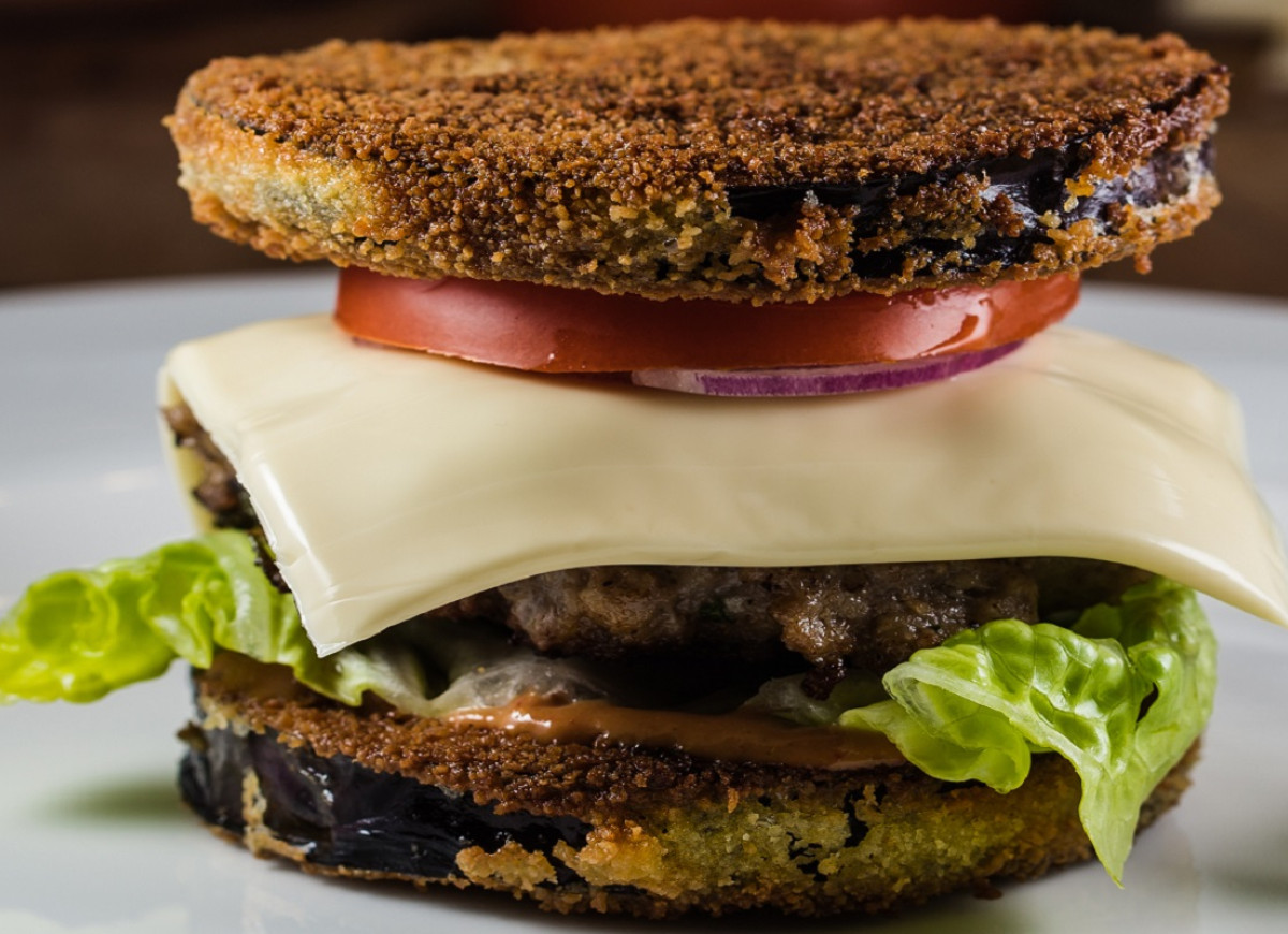 burger z bakłażana