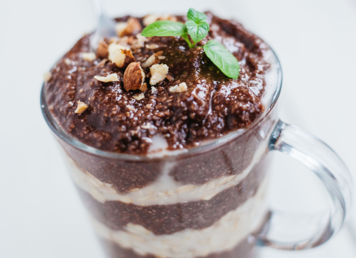 nocna owsianka tiramisu