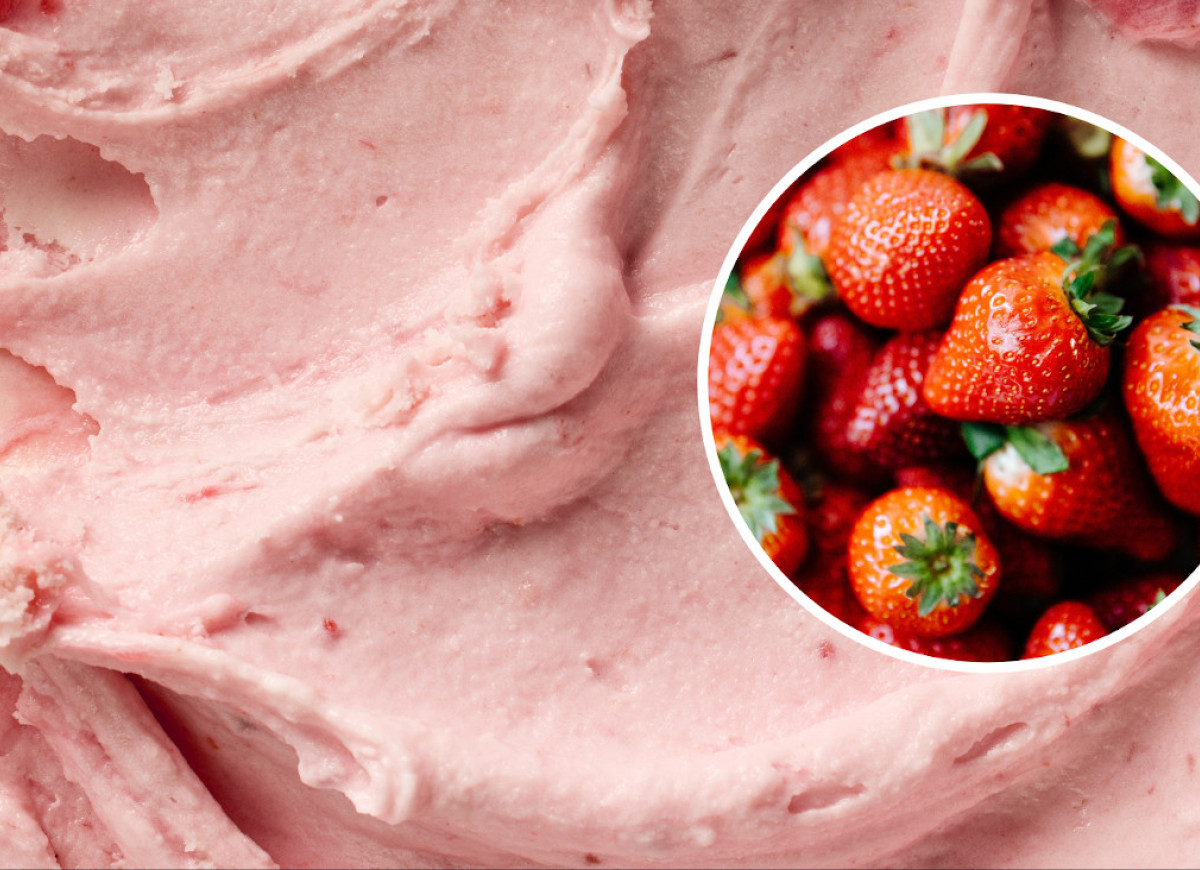 domowe lody truskawkowe