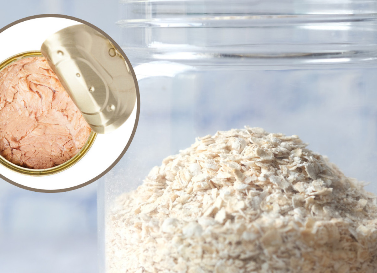 płatki z tuńczykiem