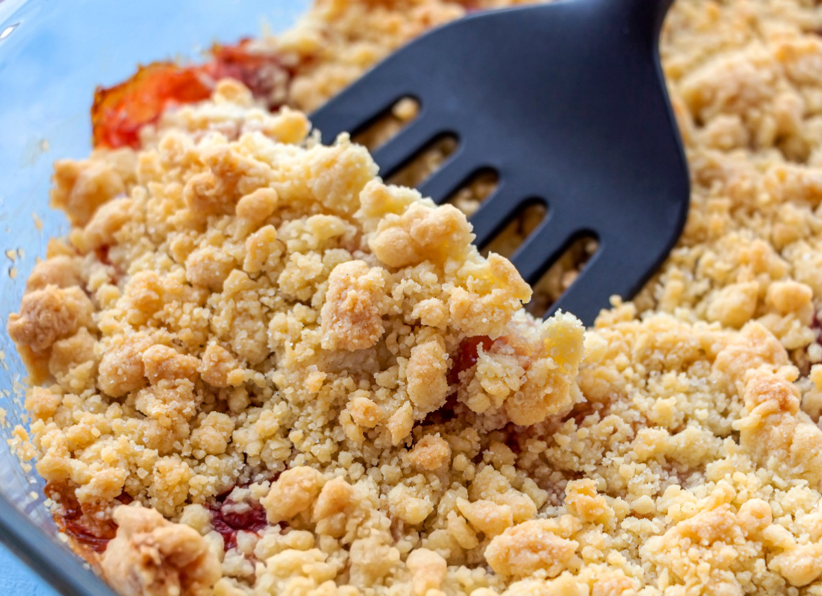 truskawki pod kruszonką