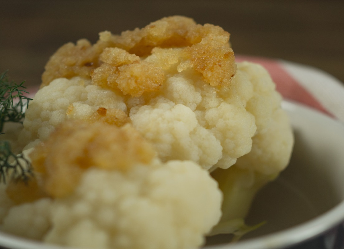 kalafior z bułką