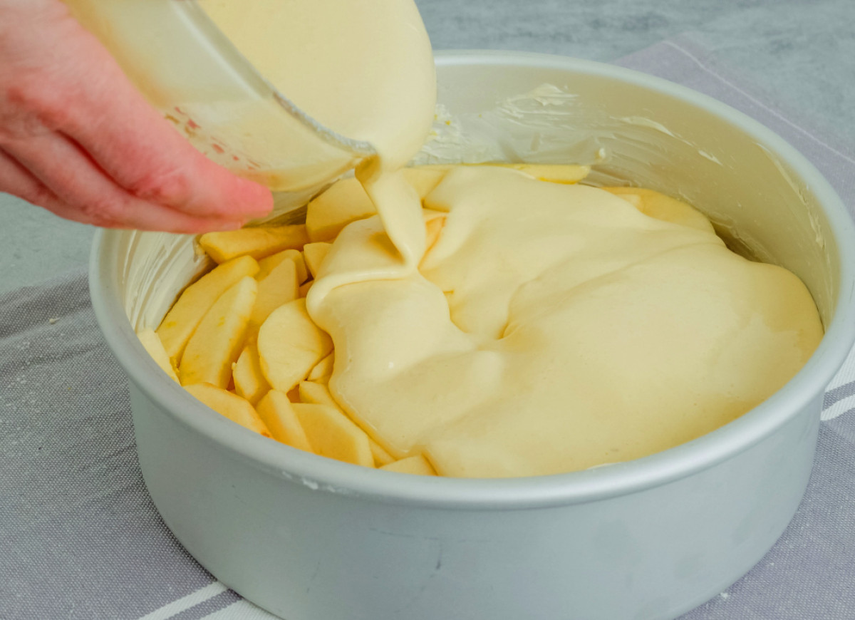 ciasto jabłkowe z budyniem