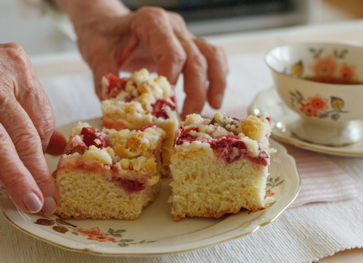 placek drożdżowy z owocami