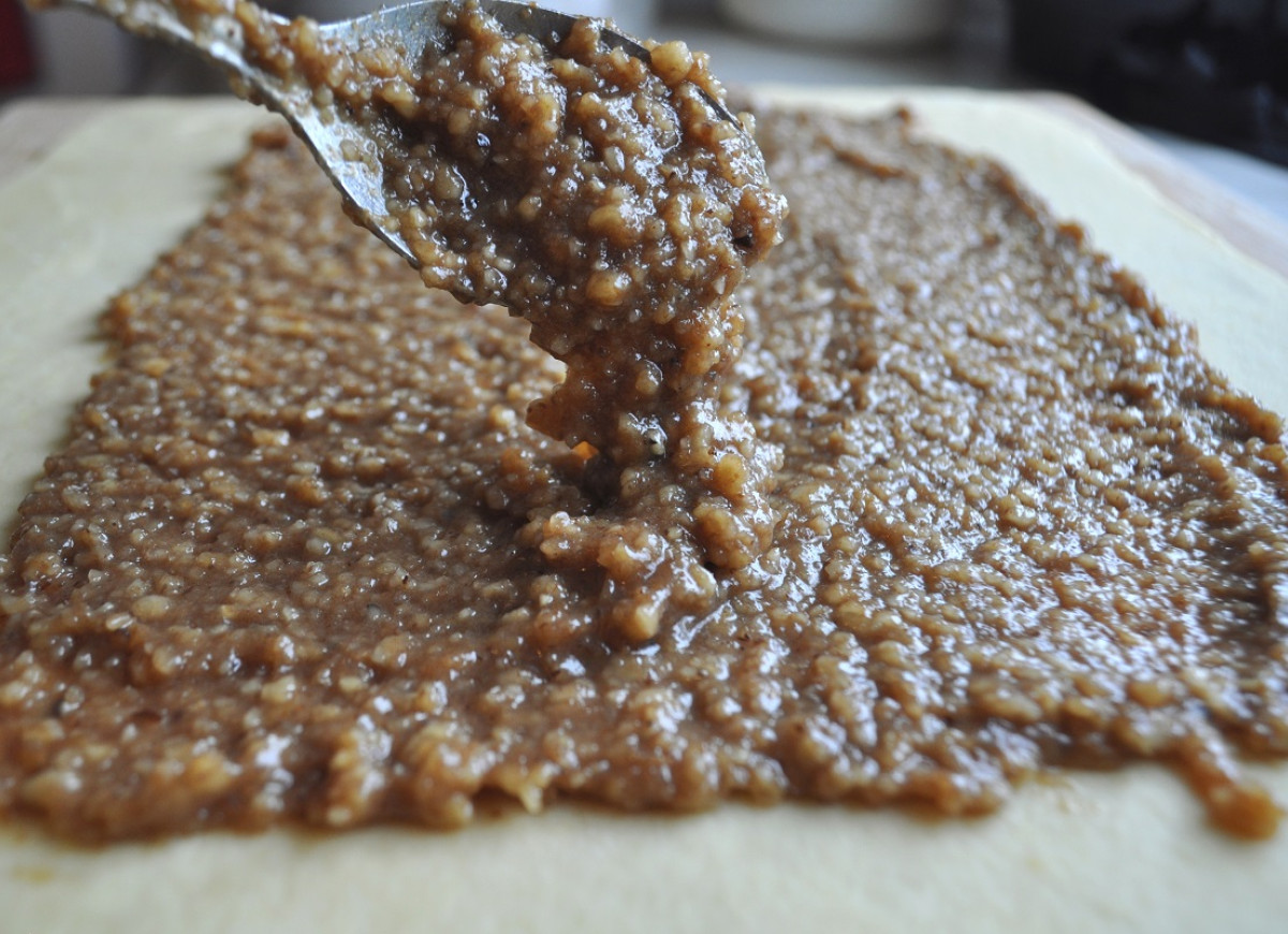 ciasto francuskie z orzechami