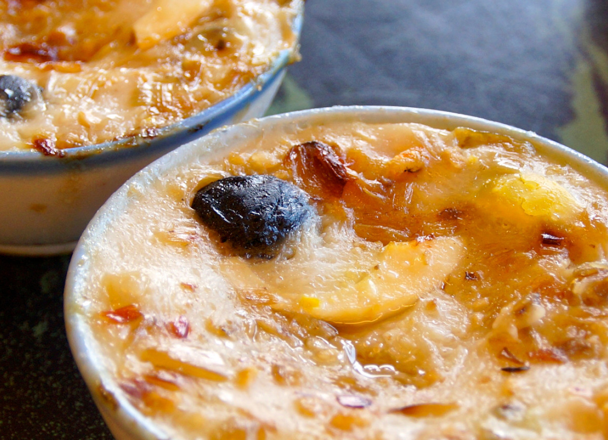 kogel mogel zapiekany z owocami