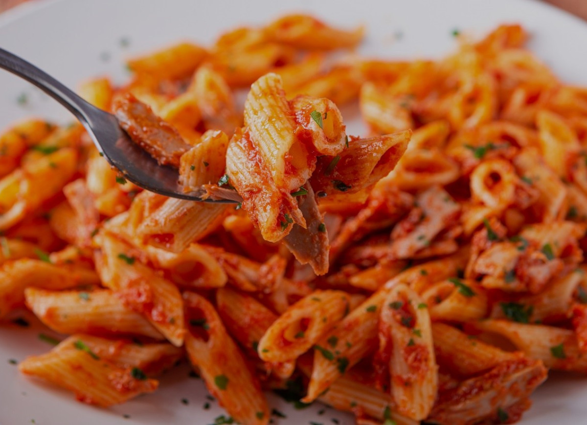 makaron ze szprotkami