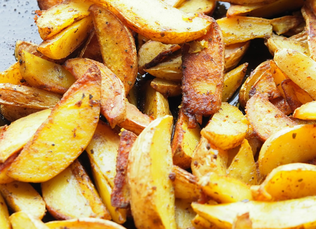 pieczone ziemniaki w mące