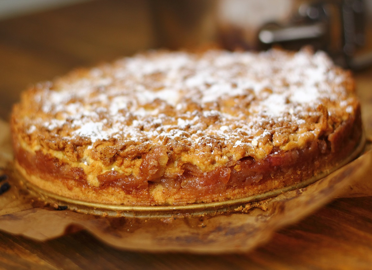 szarlotka z podwójną kruszonką