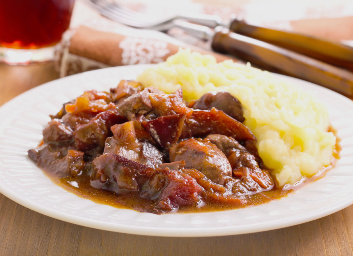 wątróbka ze śliwkami