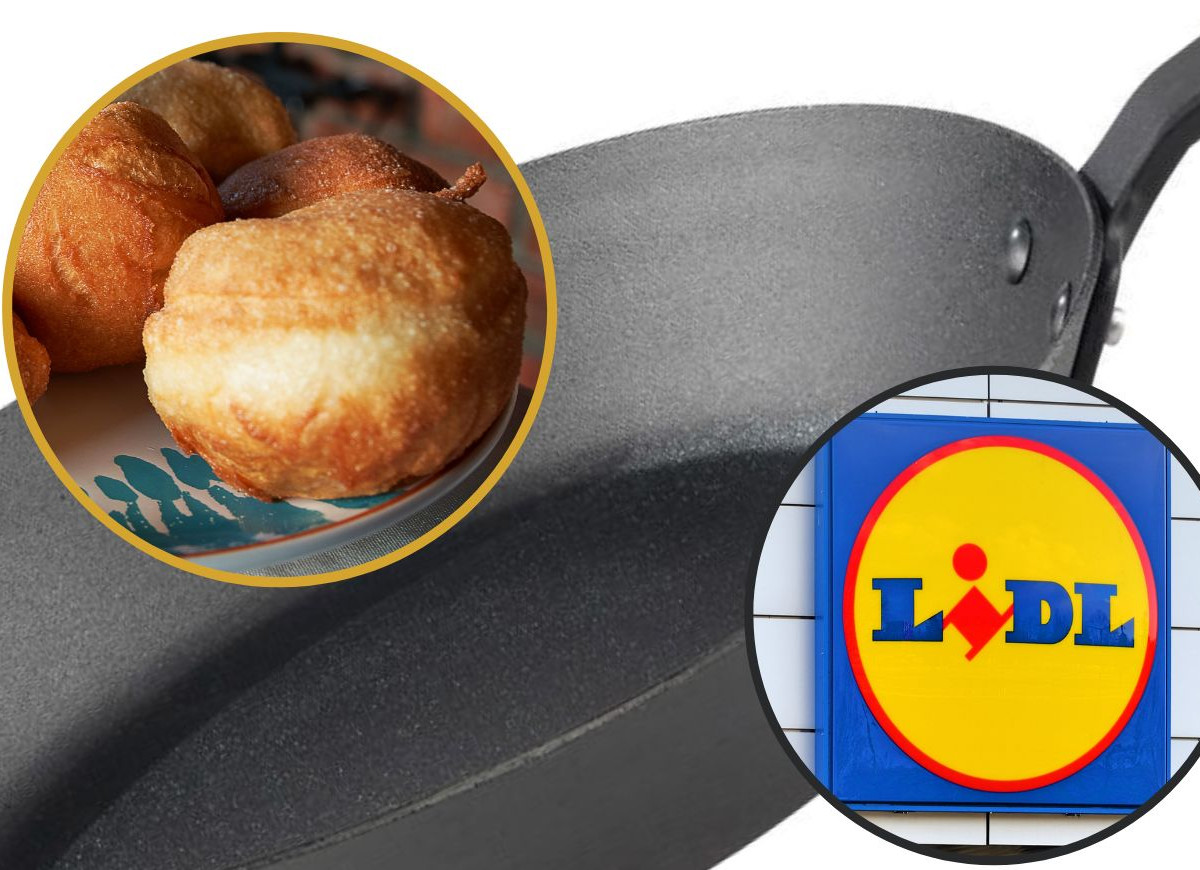 Pączki patelnia żeliwna