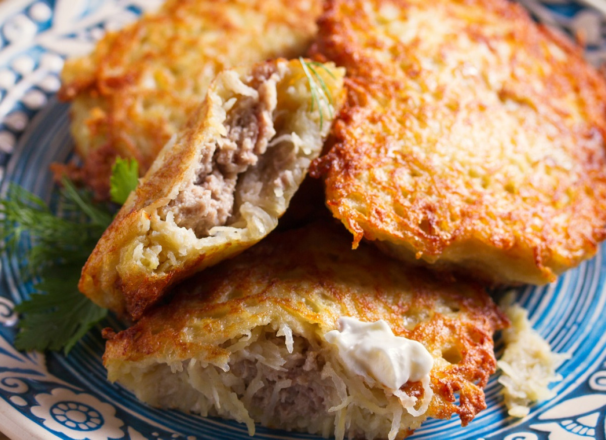 faszerowane placki ziemniaczane