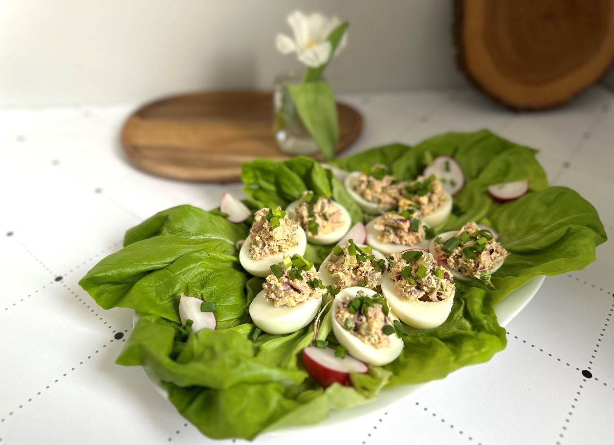 jajka faszerowane tuńczykiem