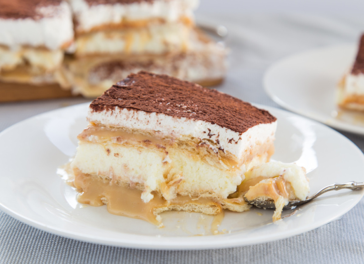 budyniowo-kajmakowe ciasto bez pieczenia