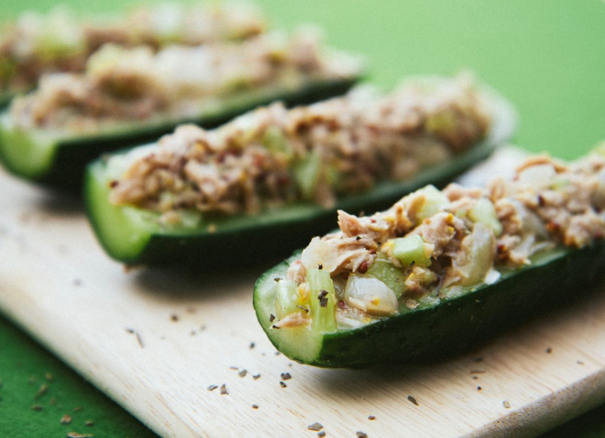 faszerowane ogórki małosolne