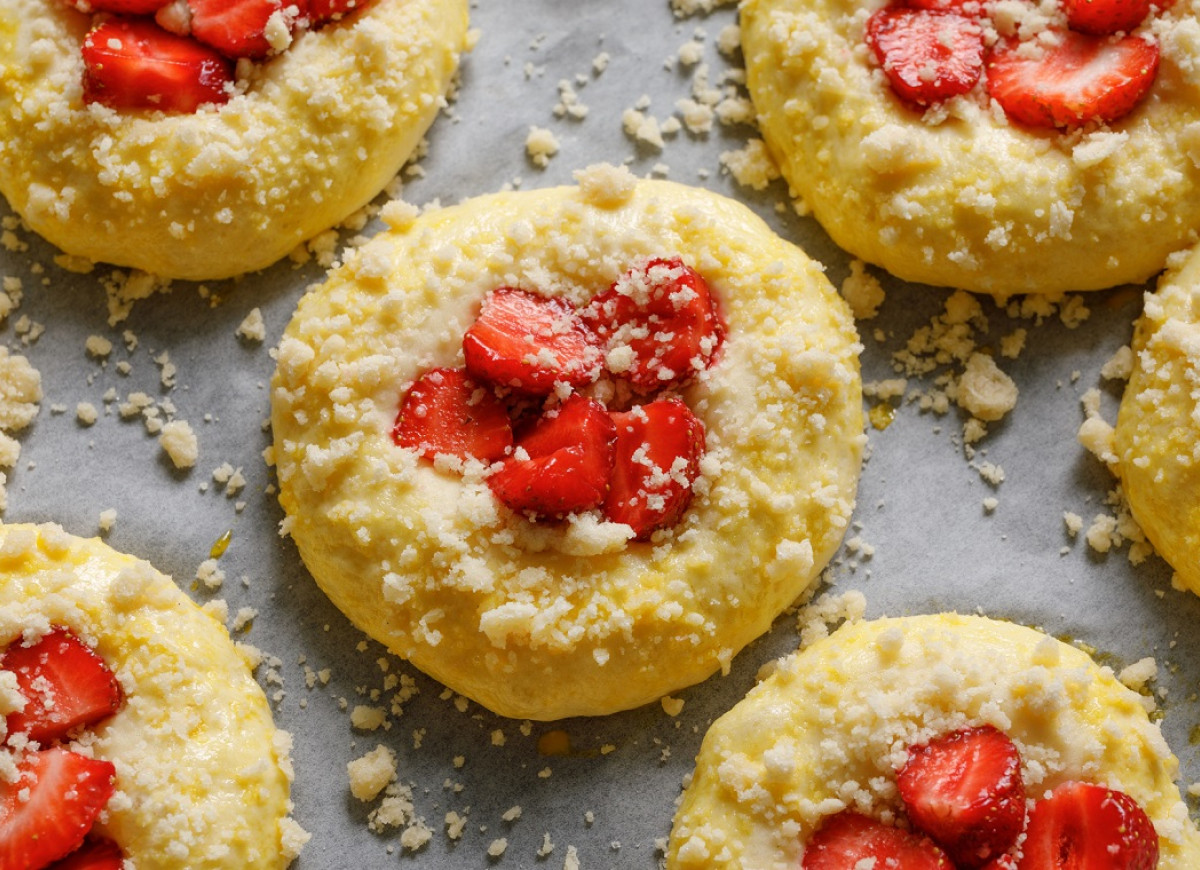 drożdżówki z owocami