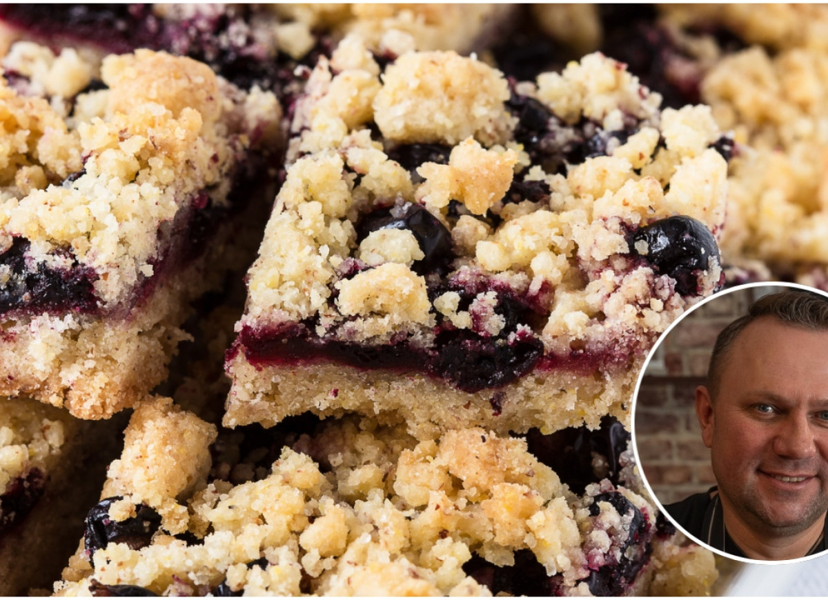 kruche ciasto z jagodami