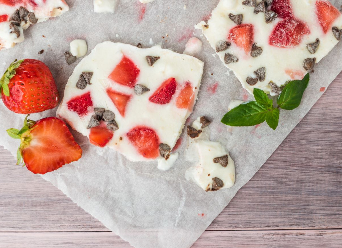 mrożony białkowy baton jogurtowy