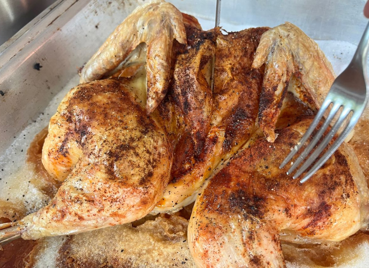 kurczak pieczony na soli